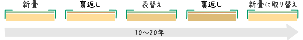 畳替えサイクル例